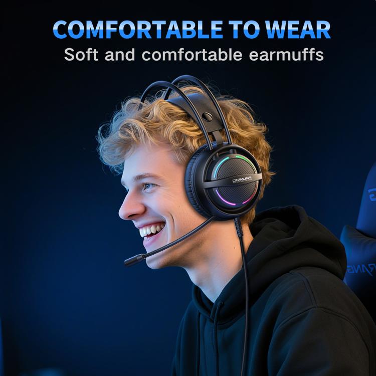 ONIKUMA X88 Head-mounted RGB Light E-Sports Gaming Headset, Cable Length: 2.2m