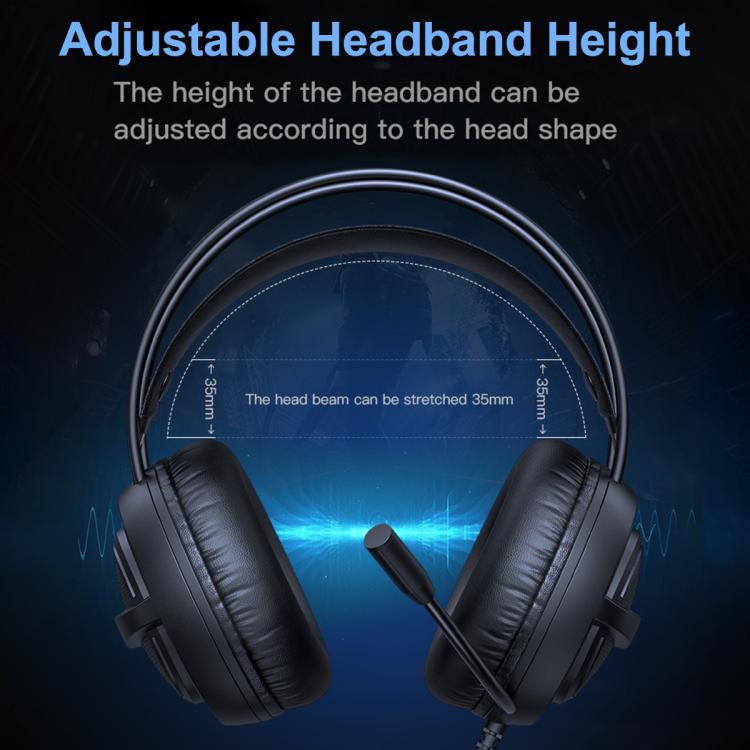 ONIKUMA X88 Head-mounted RGB Light E-Sports Gaming Headset, Cable Length: 2.2m
