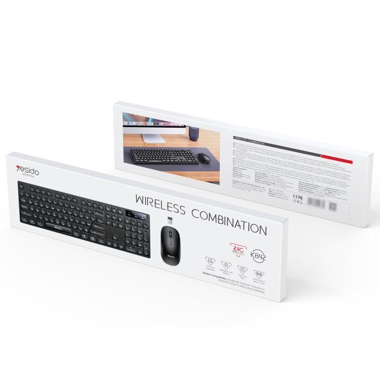 Yesido KB42 2.4G Business Wireless Keyboard Mouse Set