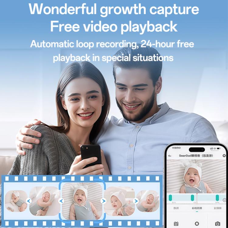 Yesido KM28 5 inch LCD Screen 2.4G WiFi Baby Monitor Care Camera, Plug: UK Plug