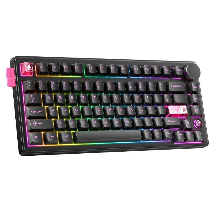 ONIKUMA MT706 81-Keys Hot Swappable Triple Mode Mechanical Keyboard