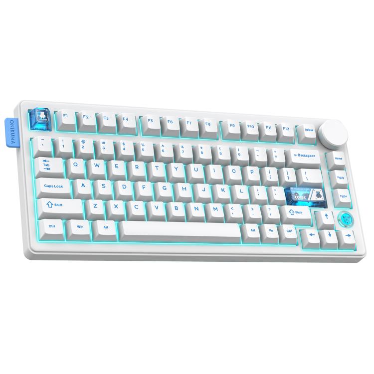 ONIKUMA MT706 81-Keys Hot Swappable Triple Mode Mechanical Keyboard