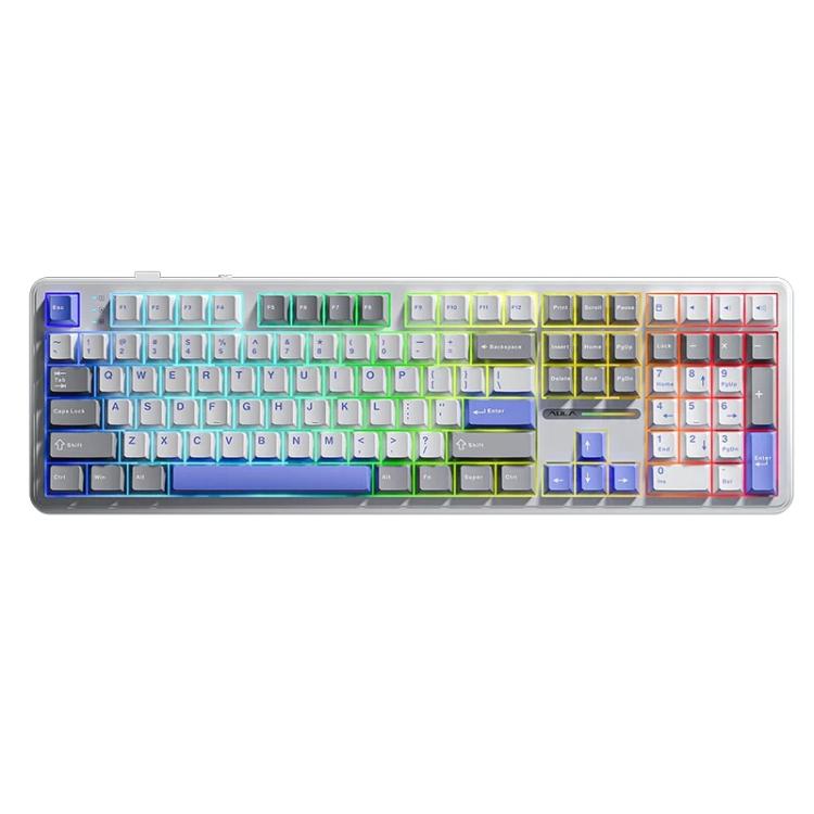 AULA F108 108 Keys Wired/2.4G/Bluetooth Three Model Customizable RGB Gaming Mechanical Keyboard
