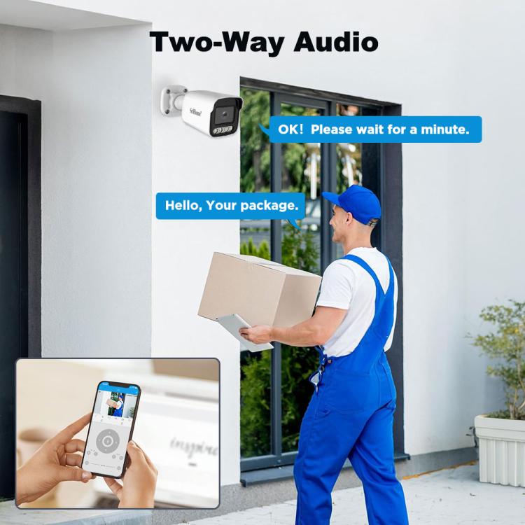 SriHome NVS005-POE065 5MP HD 4-CH POE Camera Network Video Recorder Kit