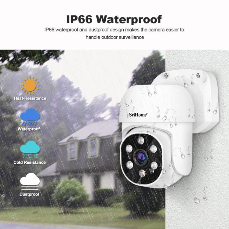 SriHome NVS005-POE030 5MP HD 4-CH POE Camera Network Video Recorder Kit