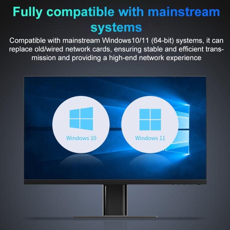 COMFAST CF-986BE Directional Network Card WiFi-7 Gaming 6500M Gigabit USB Network Adapter