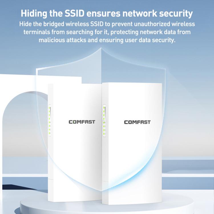 COMFAST CF-E113A V2 5.8GHz 300Mbps 11dBi Monitoring Bridge WiFi Repeater Set