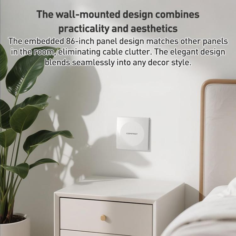 COMFAST CF-E593AX 3000Mbps Dual-Band WiFi6 In-Wall AP