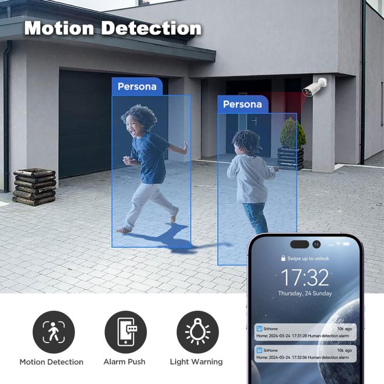 SriHome NVS008-AHD006 2MP HD 8-CH XVR NVR Camera Network Video Recorder Kit