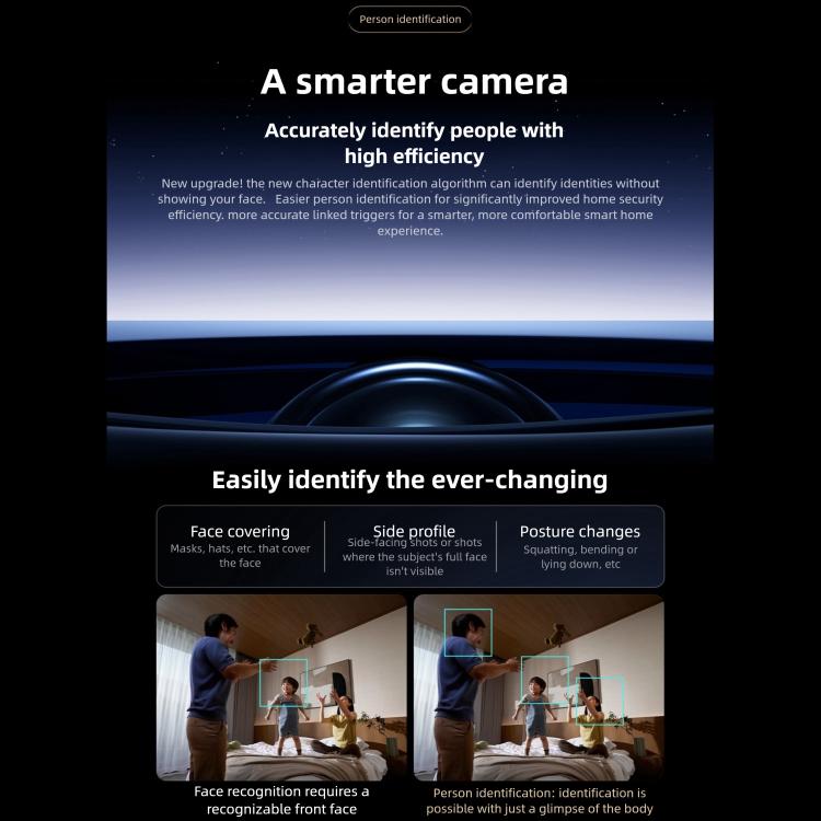 Original Xiaomi Mijia Smart Camera 4 9X Zoom Edition Baby Pet AI Facial Recognition Gesture Call Two-way Voice Camera For Mi Home APP
