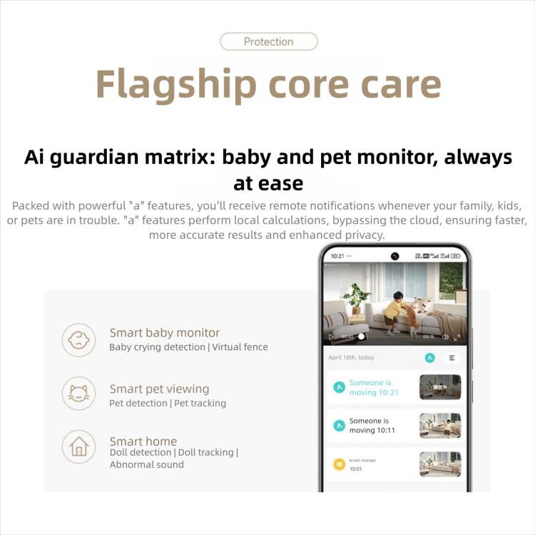 Original Xiaomi Smart Camera 4 4K Dual-band Wi-Fi 6 8MP HDR AI Tracking Night Vision Two-Way Audio Home Security Baby Monitor Pet Camera