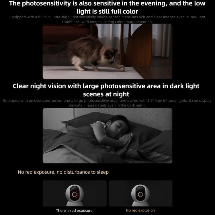 Original Xiaomi Smart Camera 4C 3.5K AI Detection 6MP Full Color Night Vision WiFi 6 Home Security Camera