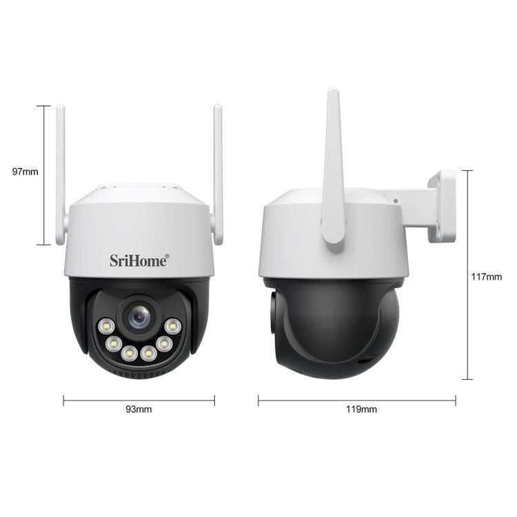 Srihome SH072 8MP Outdoor AI Auto-Tracking Wireless WiFi Security Camera