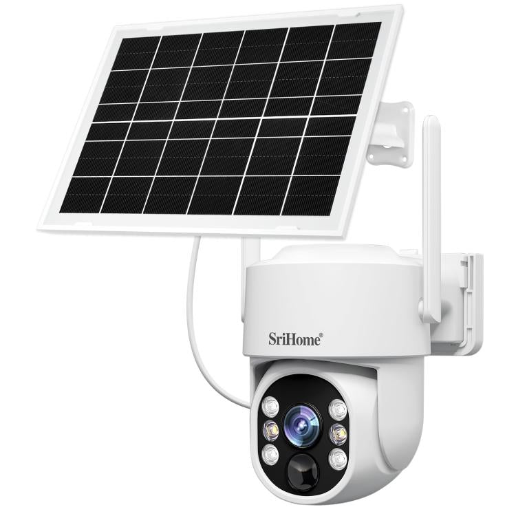 SriHome DH005 4MP 2K Low Power Consumption Wireless Security Camera System with Solar Panel
