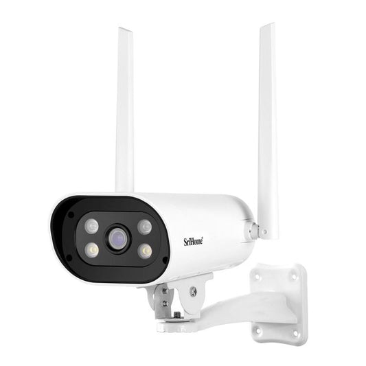 Srihome SH037 5MP Outdoor Waterproof Security HD Camera, Supports Two-Way Audio and Color Night Vision