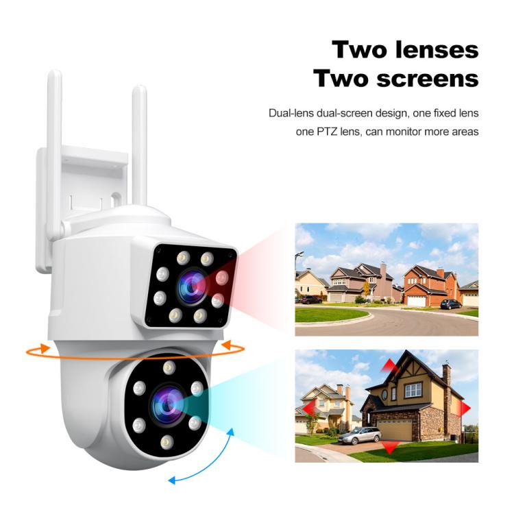 Srihome SH063 4MP Dual Lens Panoramic Surveillance HD Camera
