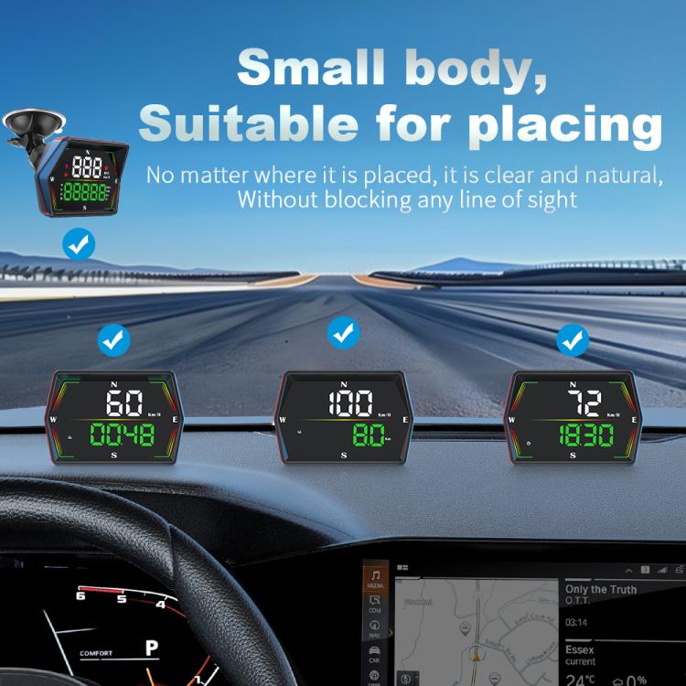 G21 Car HD Display GPS Speedometer Car OBD Meter Display Head-Up Display with Suction Cup Holder