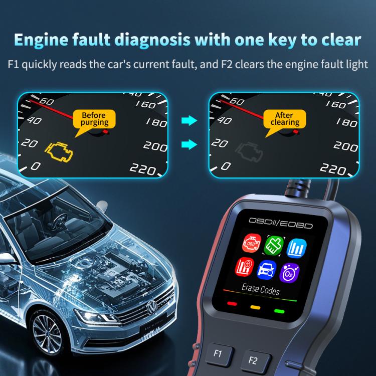 K1 Car OBDII Diagnostic Tool Smart Engine Fault Detector
