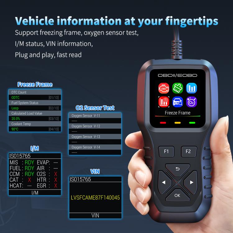 K1 Car OBDII Diagnostic Tool Smart Engine Fault Detector