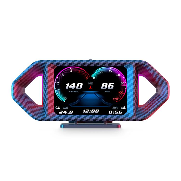 P26 Car HUD Head-Up Display Multi-function LCD OBD Smart Gauge Slope Meter Accelerometer