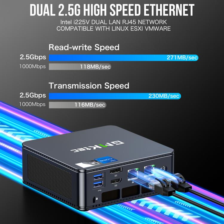 GMKtec NucBox K7 PLUS Mini PC, 13th Gen Intel Core i7 13620H, Windows 11 Pro, WiFi, BT, HDTV, DisplayPort