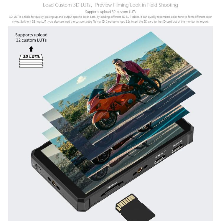 FEELWORLD PS6 5.5 inch OLED Vertical Horizontal Camera Field Video Monitor Touch Screen 4K HDMI-compatible