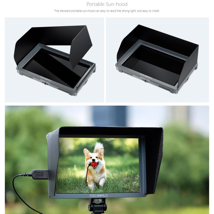 FEELWORLD FW759 Pro 7-inch Touch Screen Camera Field Video Monitor 4K HDMI-compatible 1280 x 800 IPS Screen