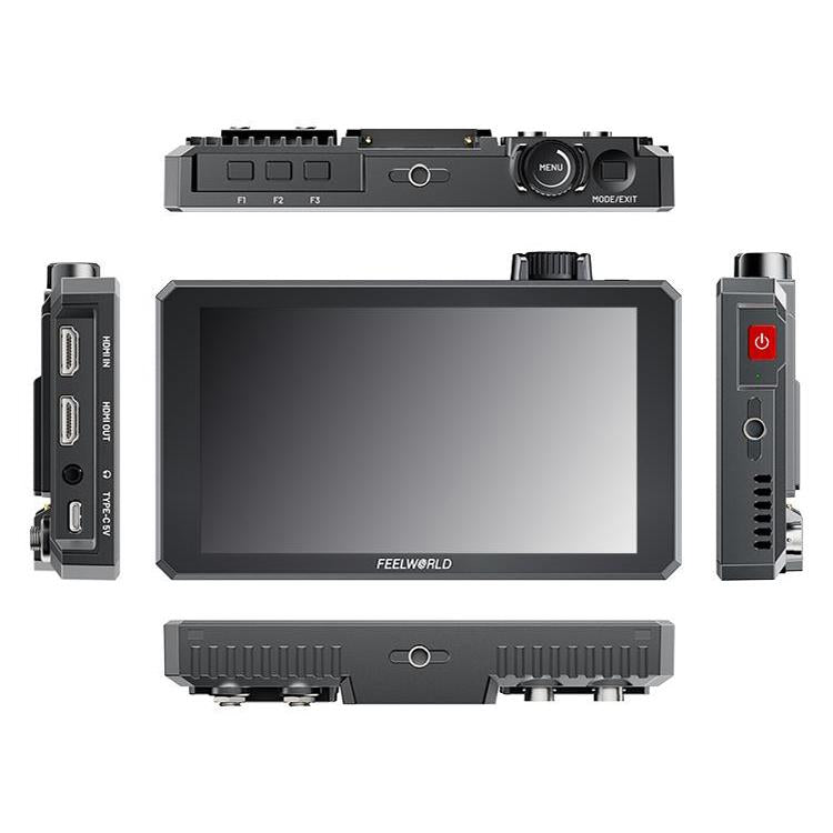 FEELWORLD SC6 6-inch 1500nit High Brightness Aluminium Filed Camera Video Monitor 3G SDI 4K HDMI-compatible 60Hz 1920 x 1080 IPS Screen