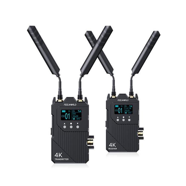 FEELWORLD WT1S 4K Wireless Video Transmission System SDI + Dual HDMI-compatible Full Duplex Intercom Live Streaming