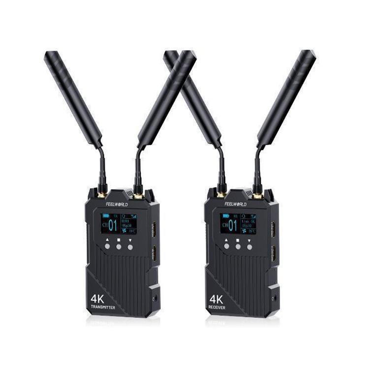 FEELWORLD WT1H 4K Wireless Video Transmission System Dual HDMI-compatible Full Duplex Intercom Live Streaming