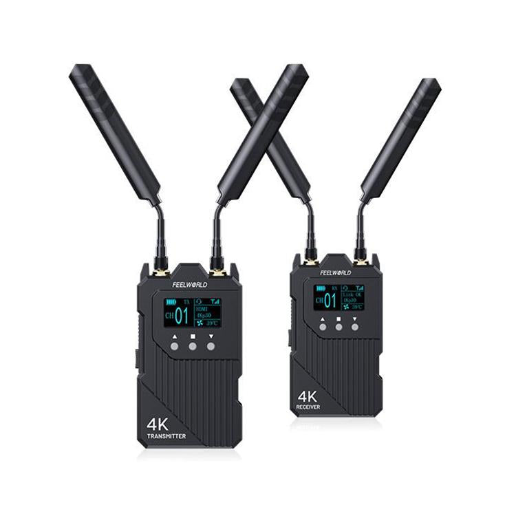FEELWORLD WT1H 4K Wireless Video Transmission System Dual HDMI-compatible Full Duplex Intercom Live Streaming