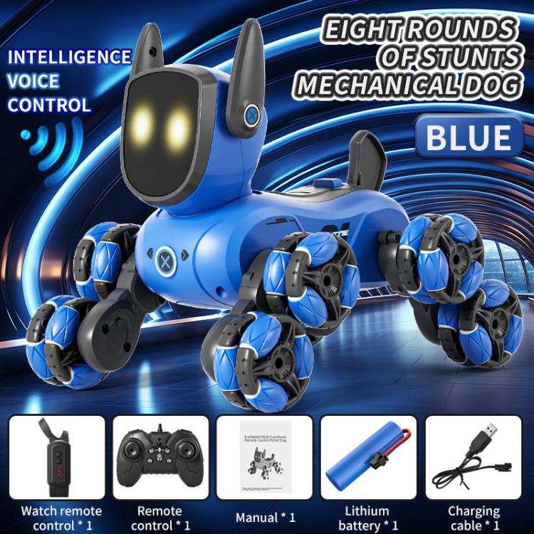 JJR/C Q200 Small Eight-wheeled Multi-function Remote Control Robot Dog with RC Watch