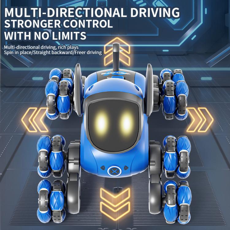 JJR/C Q200 Small Eight-wheeled Multi-function Remote Control Robot Dog with RC Watch