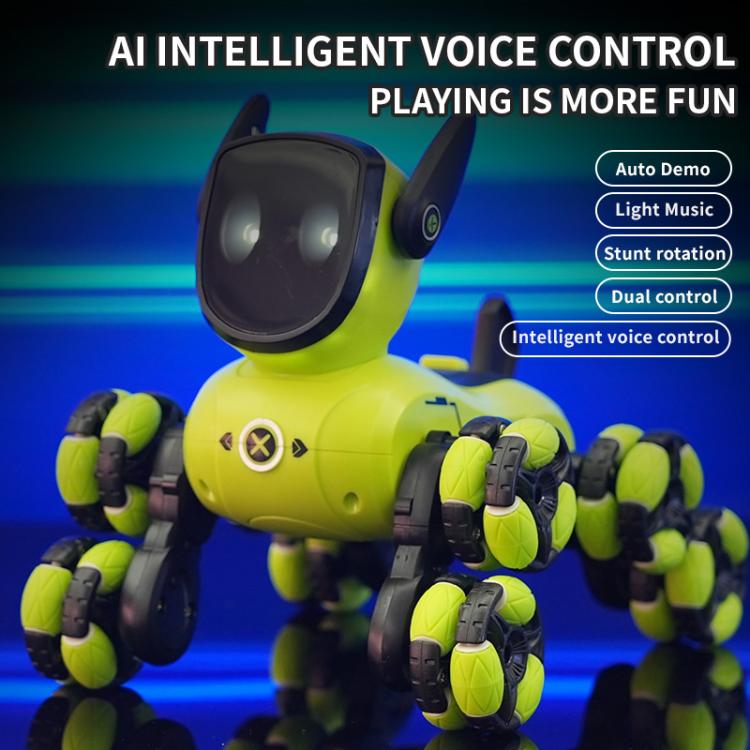 JJR/C Q200 Small Eight-wheeled Multi-function Remote Control Robot Dog with RC Watch