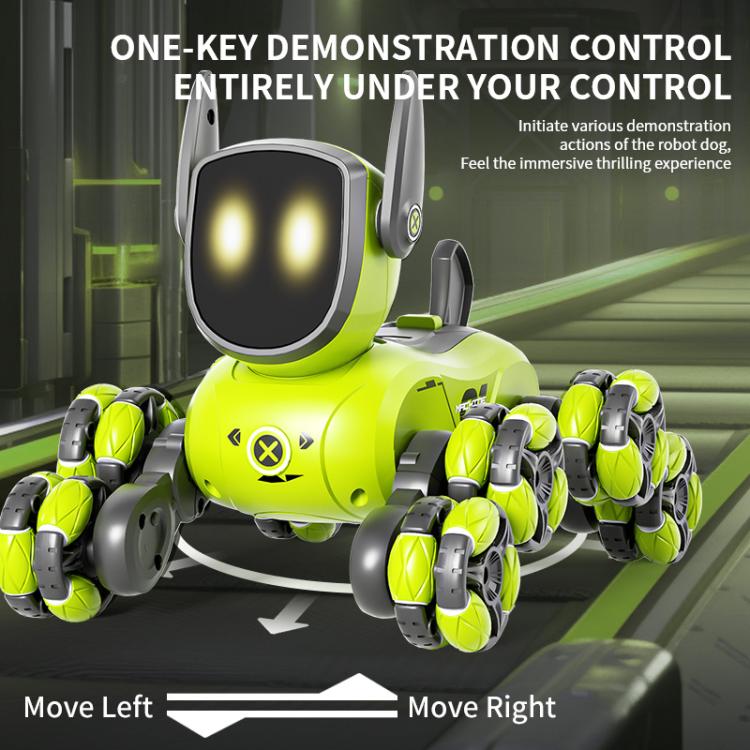 JJR/C Q200 Small Eight-wheeled Multi-function Remote Control Robot Dog with RC Watch