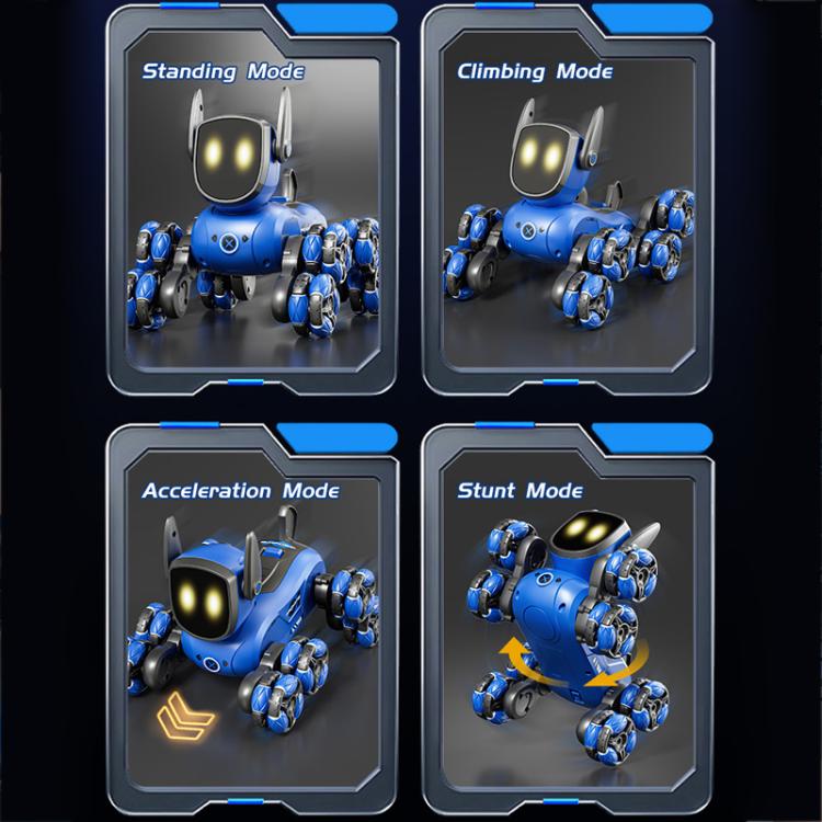 JJR/C Q200 Small Eight-wheeled Multi-function Remote Control Robot Dog with RC Watch