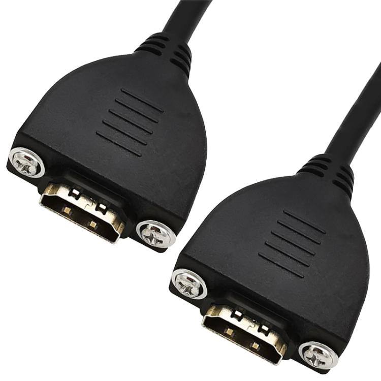 4K 60HZ 2.0 Version HDMI Male to Female Fixed Extension Cable with Screw Holes