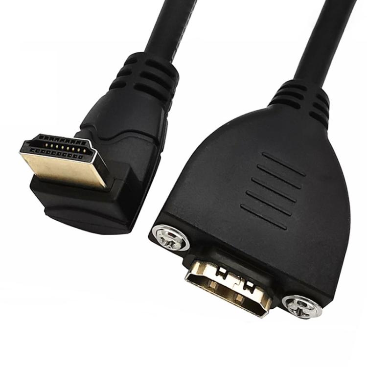 4K 60HZ 2.0 Version HDMI Male to Female Fixed Extension Cable with Screw Holes