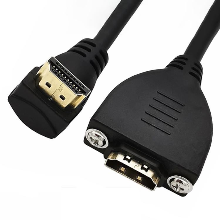 4K 60HZ 2.0 Version HDMI Male to Female Fixed Extension Cable with Screw Holes