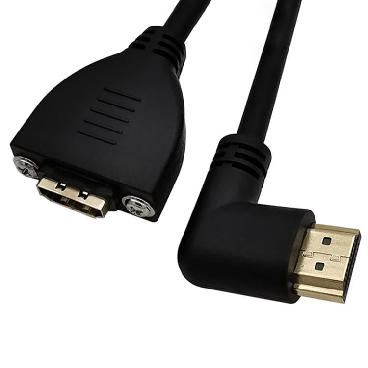4K 60HZ 2.0 Version HDMI Male to Female Fixed Extension Cable with Screw Holes