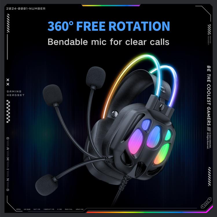 ONIKUMA X89 RGB Wired Earphone with Microphone