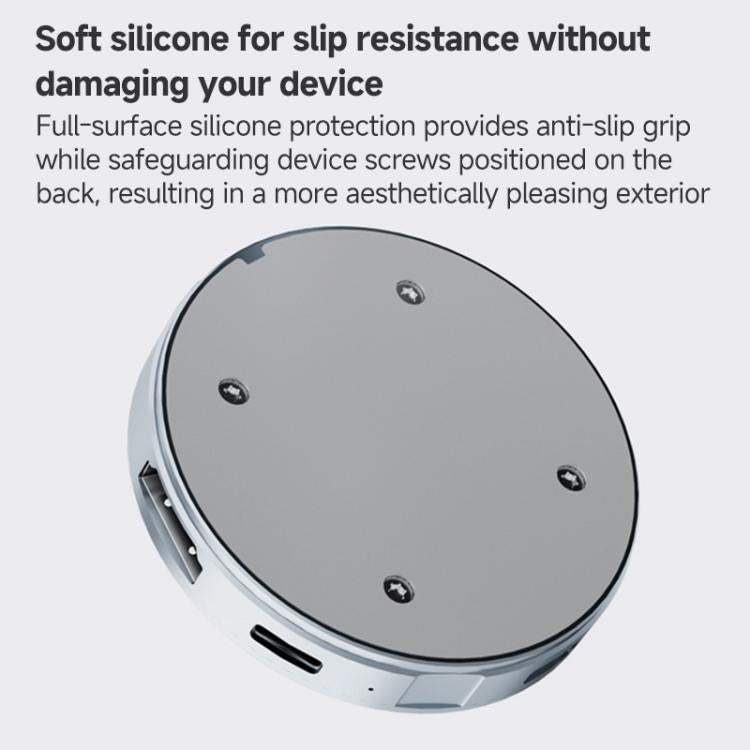 YCE-V195J USB-C / Type-C to PD3.0, HD2.1, USB3.2, 3.5mm, M.2 NVMe Magnetic Hard Drive Enclosure