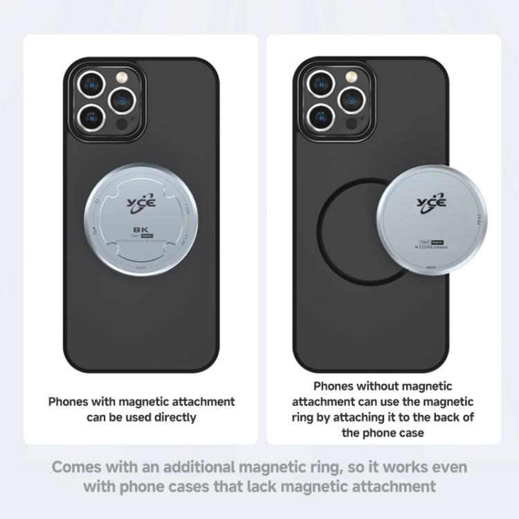 YCE-V195J USB-C / Type-C to PD3.0, HD2.1, USB3.2, 3.5mm, M.2 NVMe Magnetic Hard Drive Enclosure