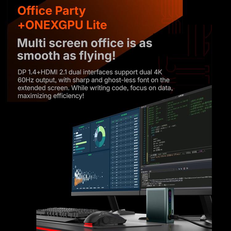 ONE-NETBOOK ONEXGPU Lite AMD Radeon RX 7600M XT 8GB Pocket Graphics Card Dock