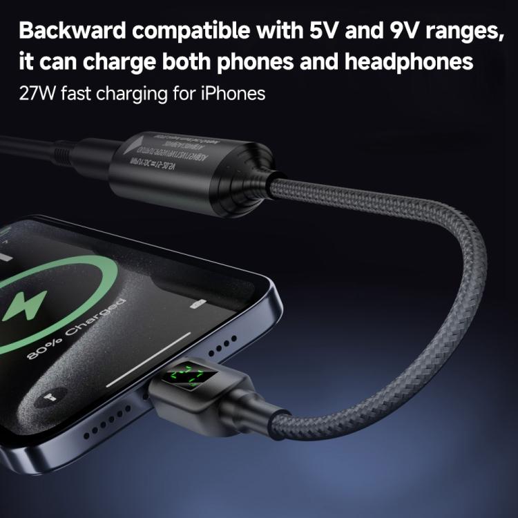 140W Digital Display Laptop Charging Adapter Connector