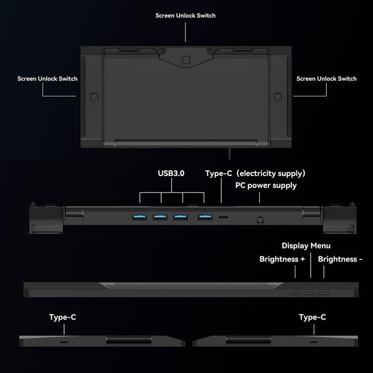 Arie 13 13.3 inch Expanded Display Triple Portable Monitor