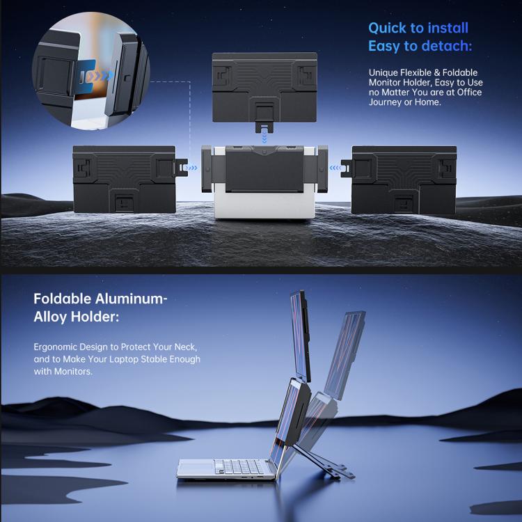 Arie 14 14 inch Expanded Display Triple Portable Monitor
