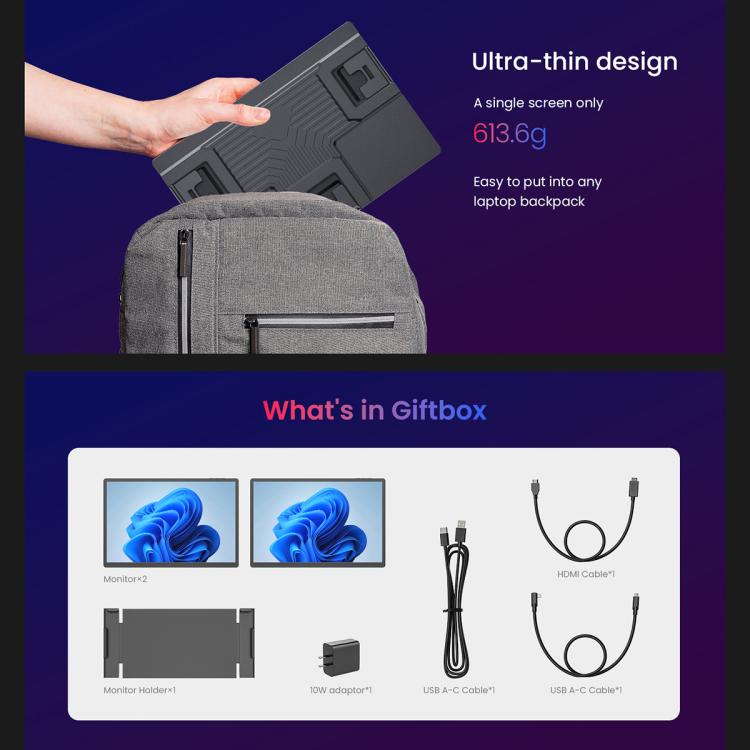 Leo 14 14 inch Expanded Display Dual Portable Monitor