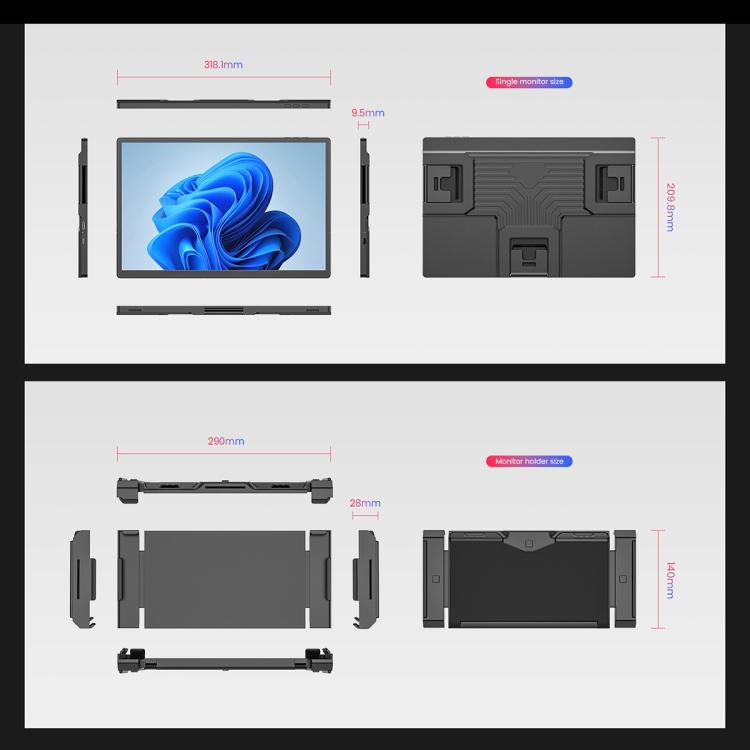 Leo 14 14 inch Expanded Display Dual Portable Monitor