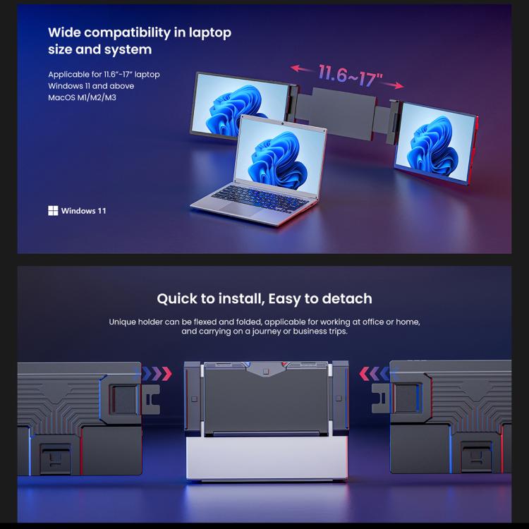 Leo 14 14 inch Expanded Display Dual Portable Monitor